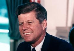 A photograph of JFK