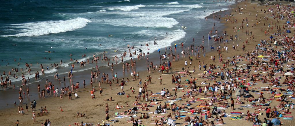 Crowded Beach