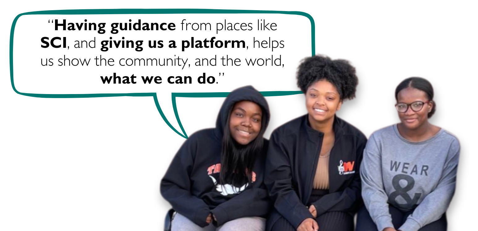 Testimonial: “Having guidance from places like SCI, and giving us a platform, helps us show the community, and the world, what we can do.”