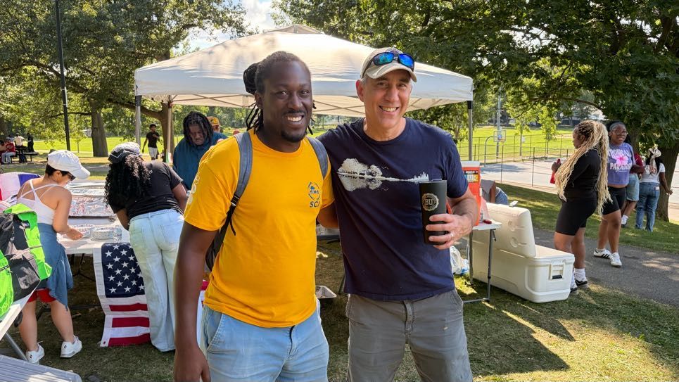 SCI's Phil Gordon and volunteer Kenny Weil at a summer event.